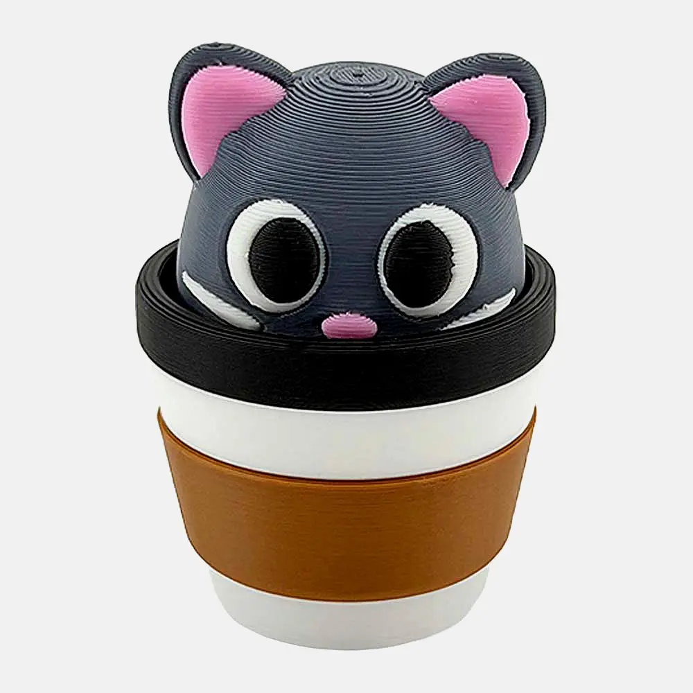 3D фигурка кликер Кофейные котики Funberry Toys в ассортименте - фото 5