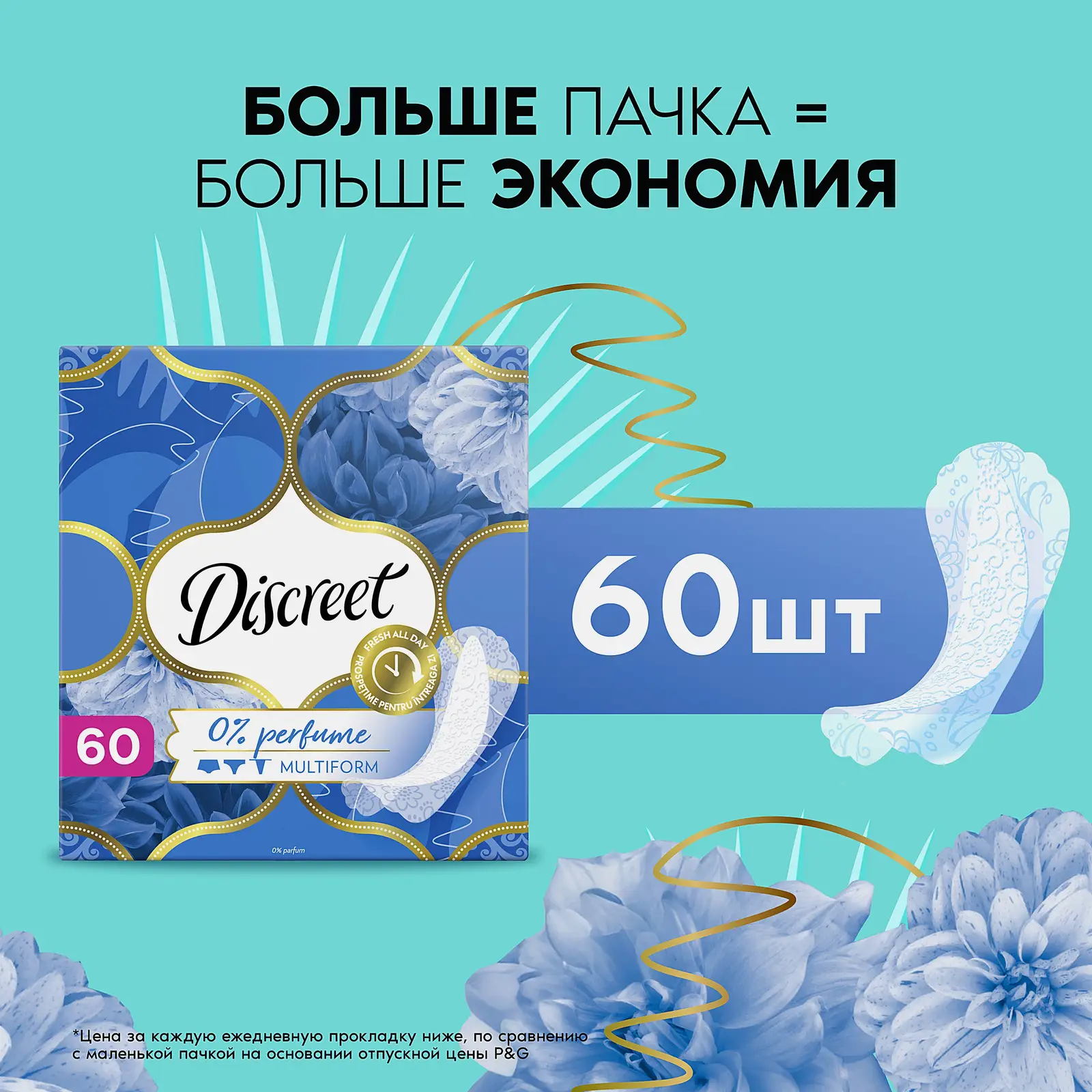 Прокладки Discreet Air 60шт
