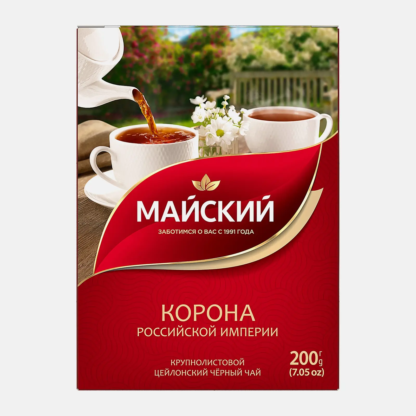 Изображение товара Черный крупнолистовой чай Майский Корона Российской Империи 200г