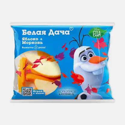 Микс из морковных палочек и яблочных долек