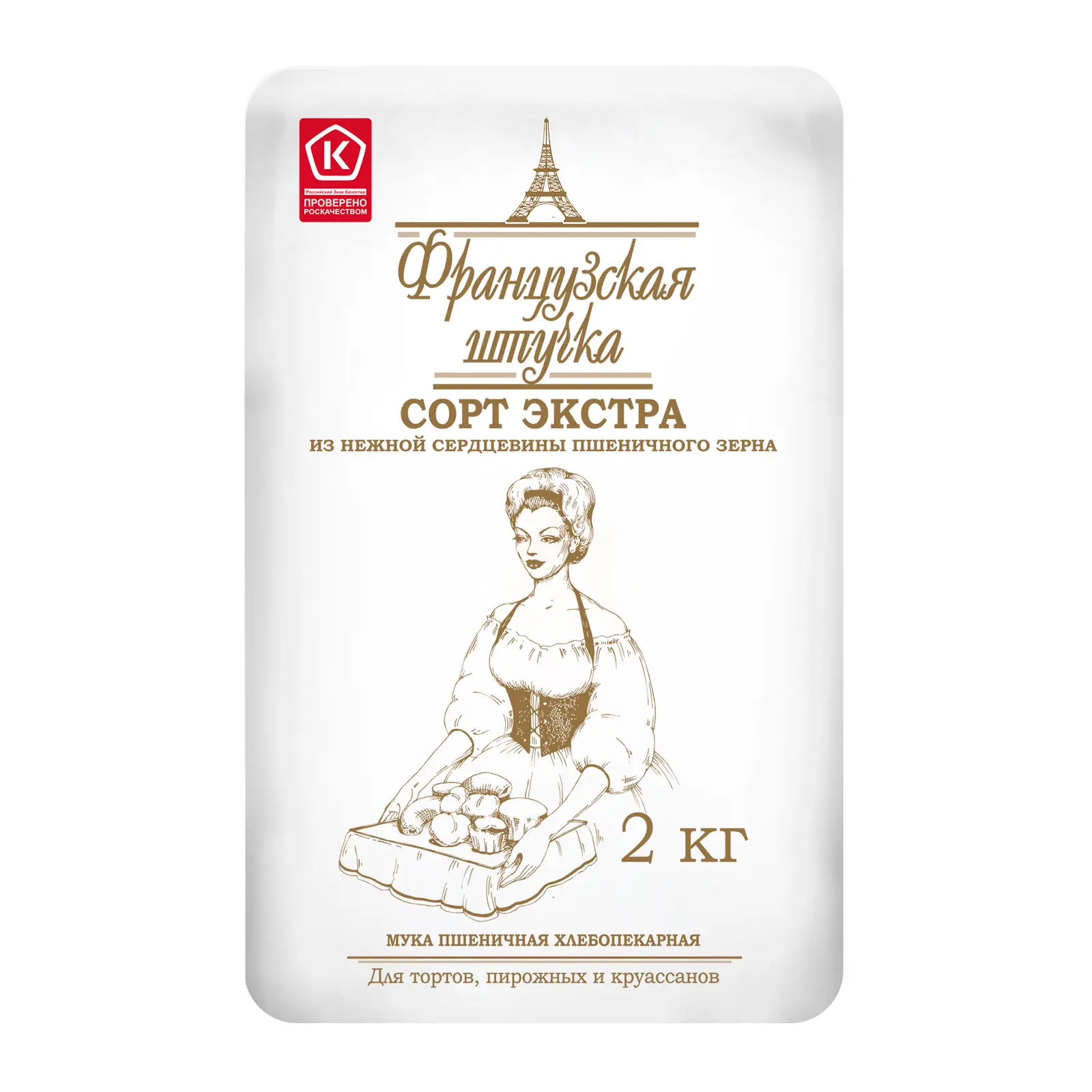 Изображение товара Французская Штучка мука пшеничная экстра 2кг