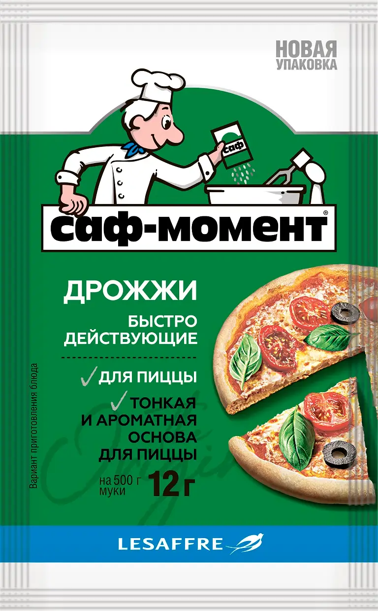 Дрожжи САФ-Момент быстродействующие для пиццы 12г — в каталоге на сайте  сети Магнит | Краснодар