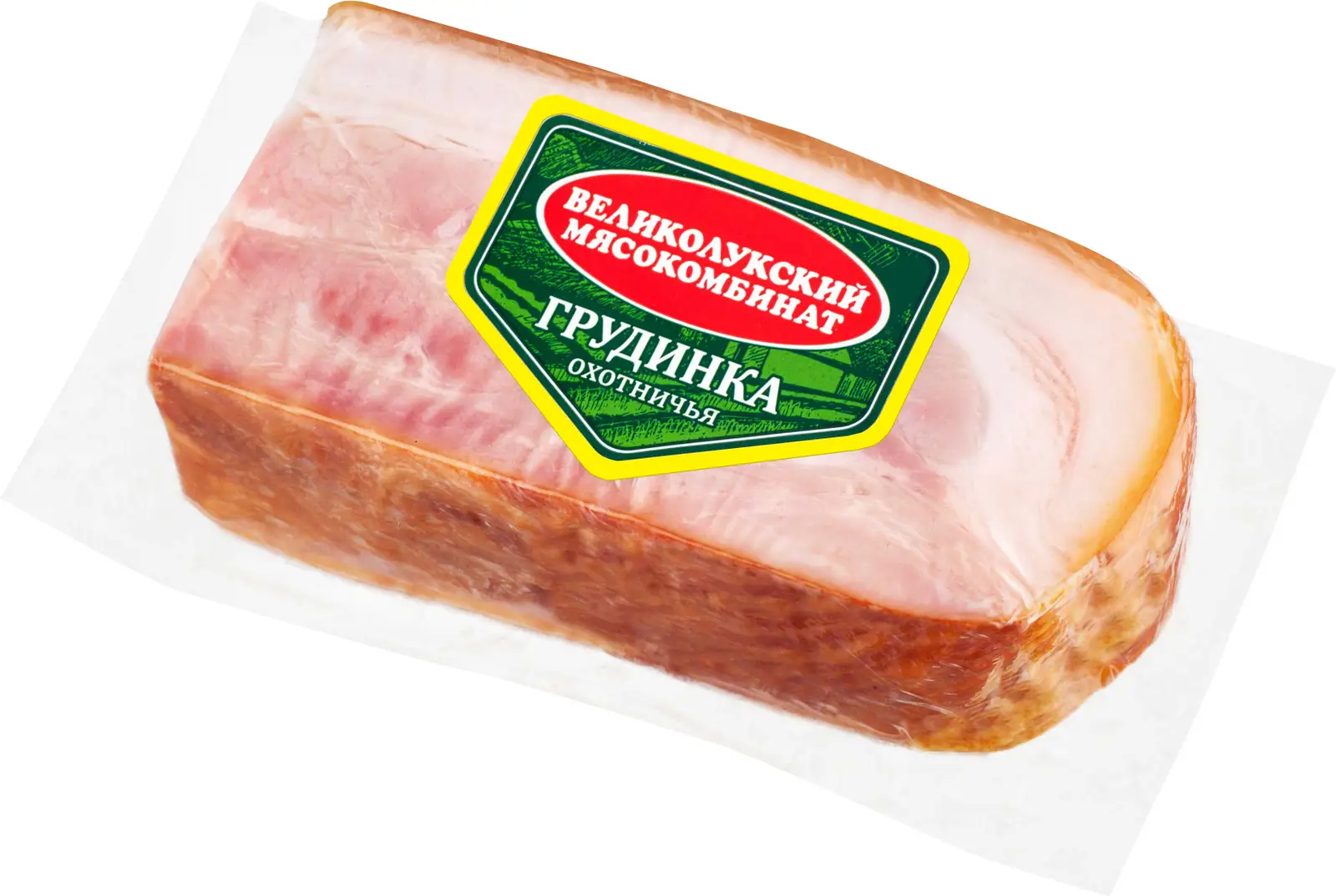 Грудинка Великолукский МК Охотничья варено-копченая 300г - Магнит-Продукты