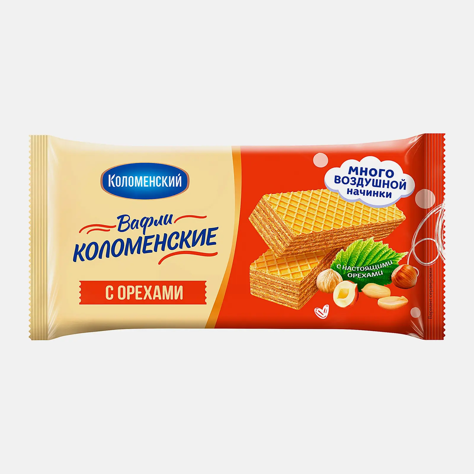 Вафли c орехами Коломенские 200г
