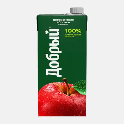 Нектар Добрый Деревенские яблочки с мякотью 2л