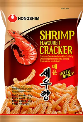 Чипсы Nongshim креветочные острые 75г