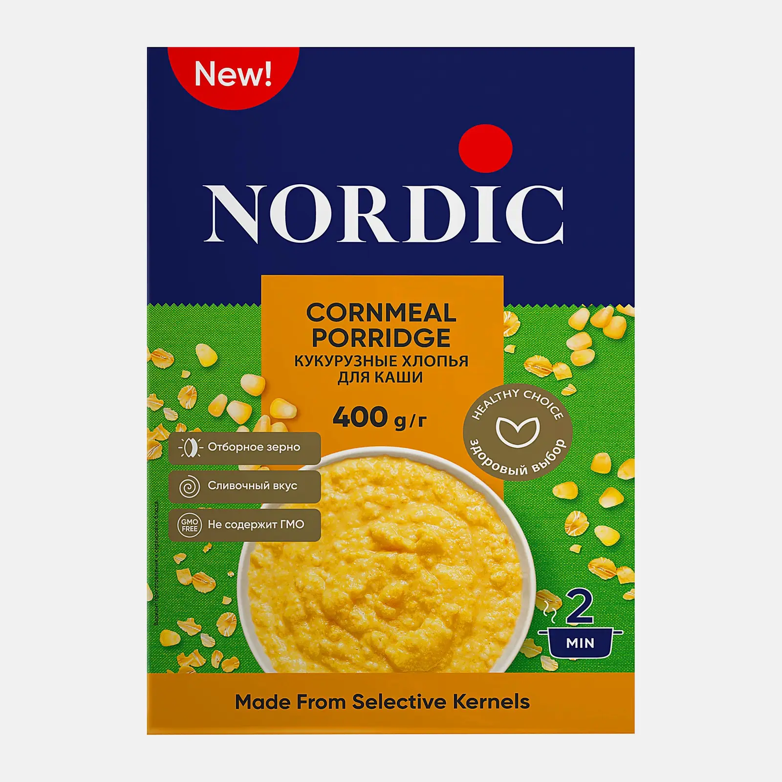 Хлопья кукурузные Nordic 400