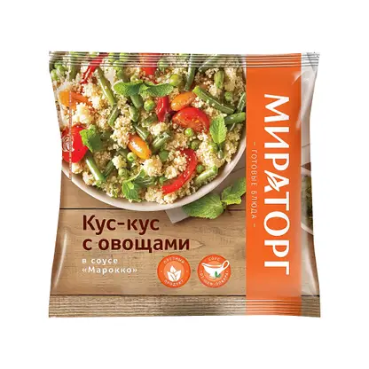Изображение товара Кус-кус Мираторг с овощами быстрозамороженный 400г