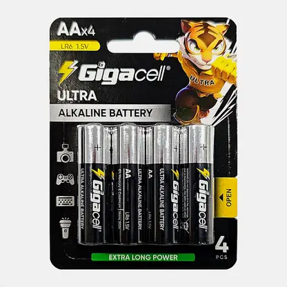 Батарейки Gigacell Ultra/Магнит алкалиновые АА 4шт