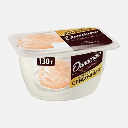 Продукт творожный Даниссимо со вкусом пломбира 5.4% 130г
