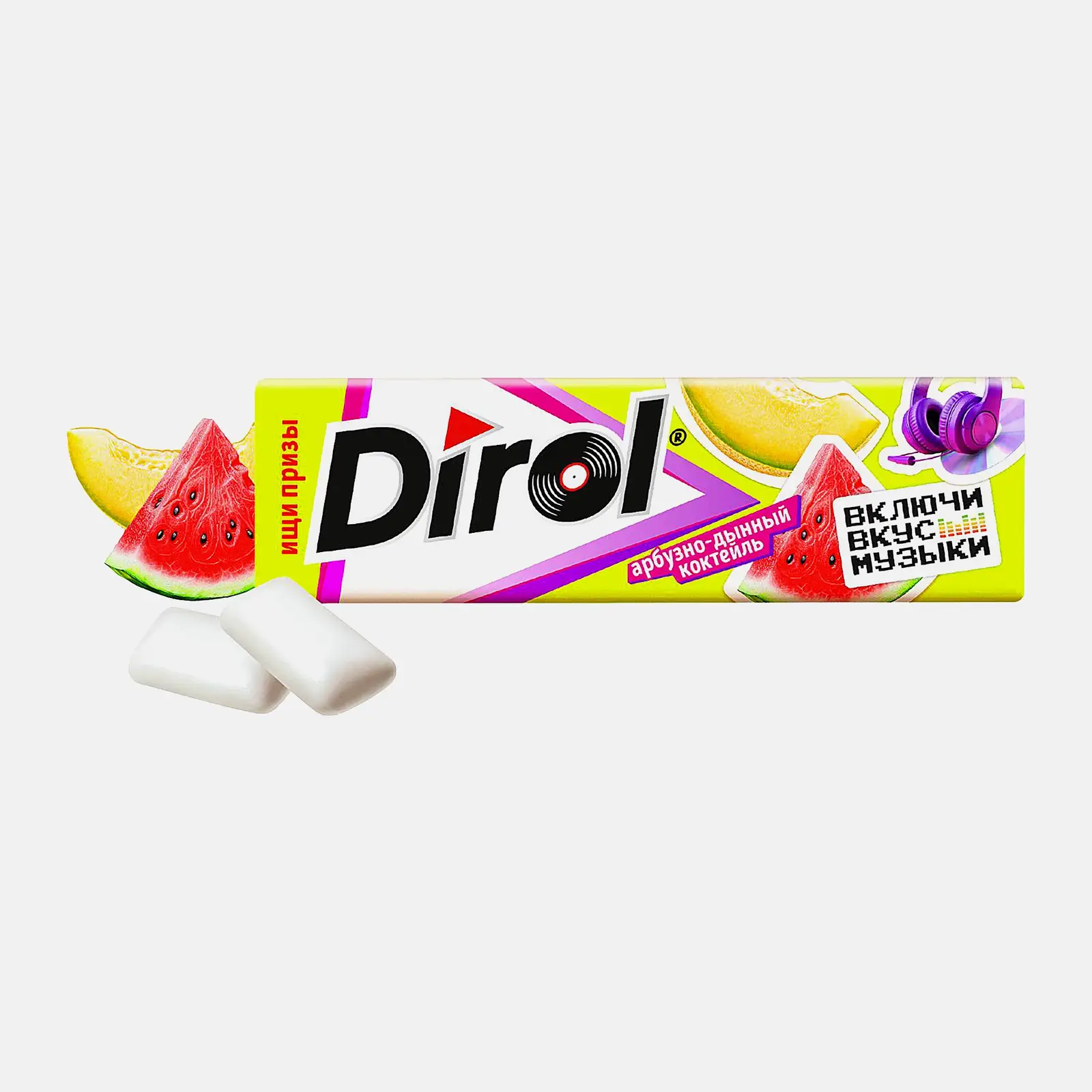 Жевательная резинка Dirol Арбузно-дынный коктейль 13.6г