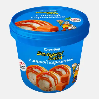 Мороженое Большой папа с мягкой карамелью 450г