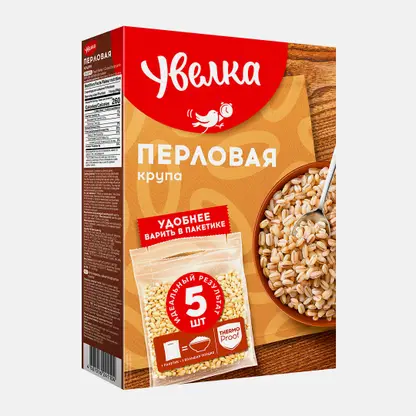 Крупа Увелка Перловая 5пак*80г