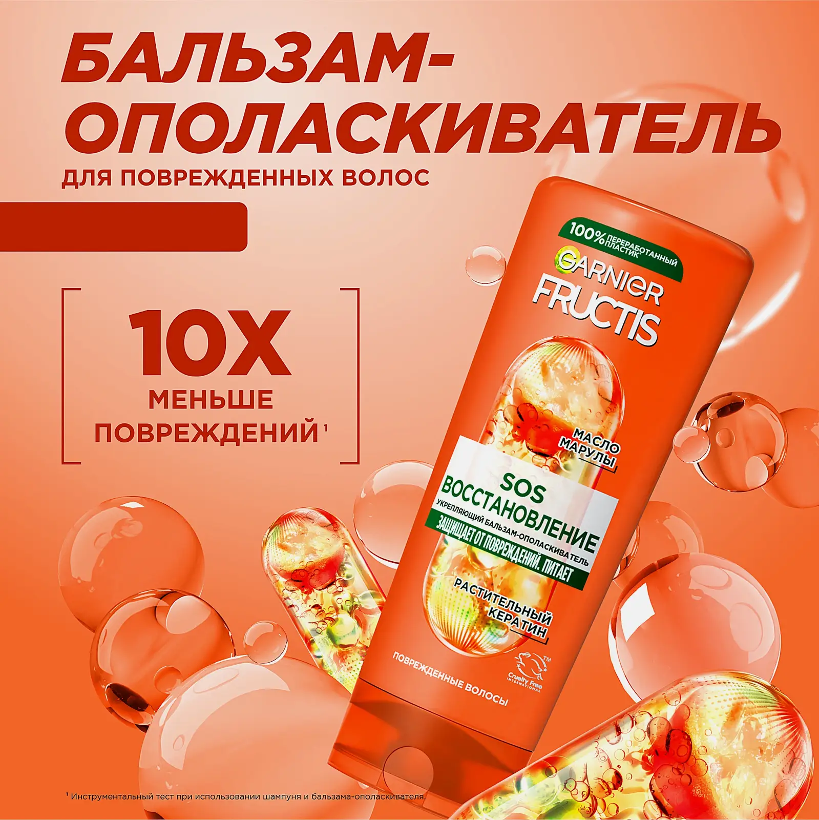 Бальзам для волос Fructis Sos Восстановление 200мл - фото 2 Бальзам для волос Fructis Sos Восстановление 200мл - фото 2