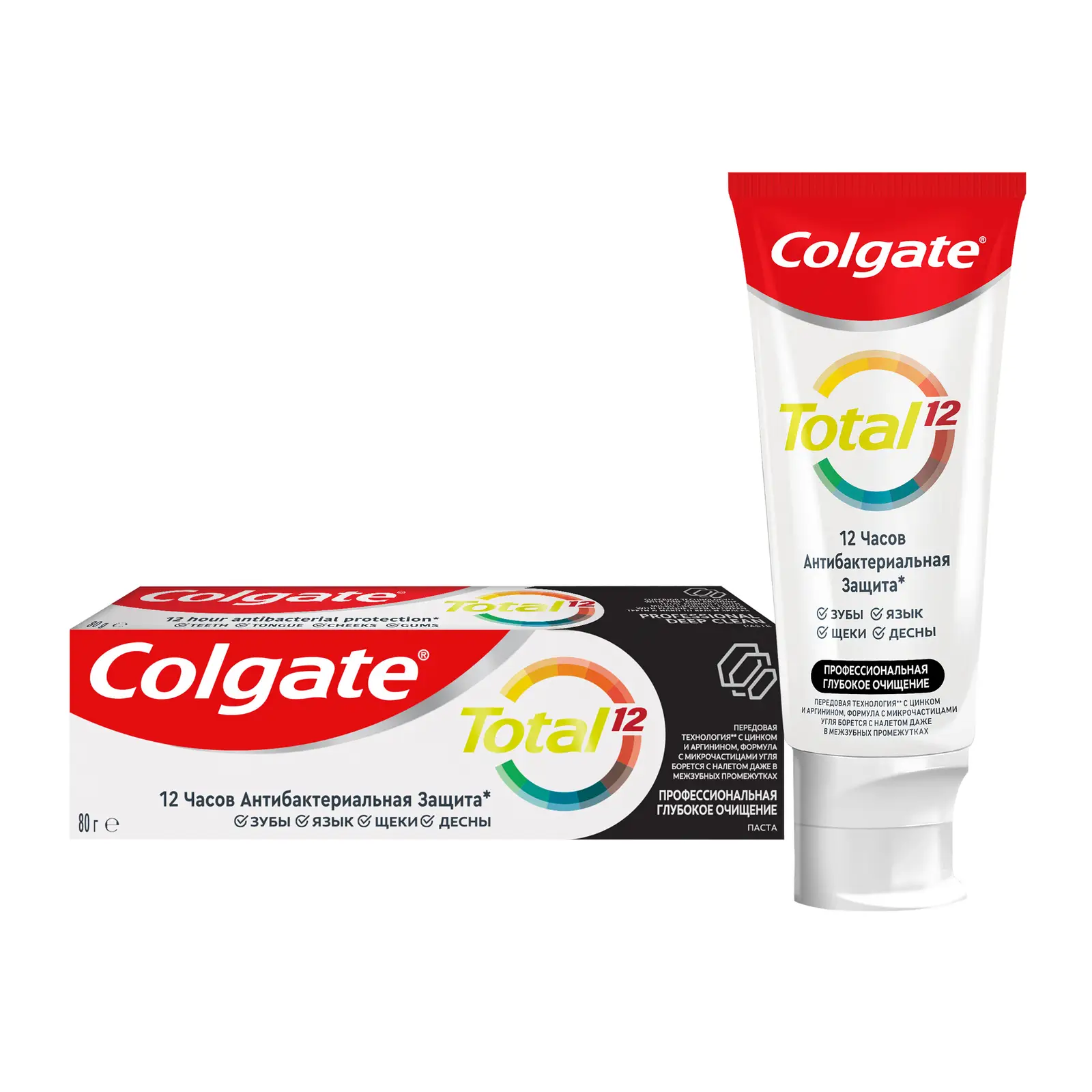 Изображение товара Colgate Total 12 Профессионал Глубокая Чистка зубная паста 80г для защиты и свежести