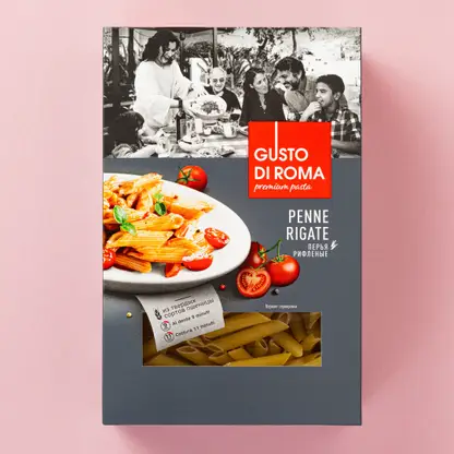Изображение товара Макароны Gusto Di Roma Penne Rigate Перья 400г