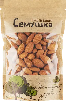 Изображение товара Миндаль жареный Семушка 110г натуральный орех полезный перекус