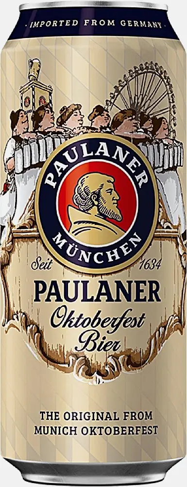 Пиво Paulaner Oktoberfest светлое фильтрованное пастеризованное 6% 500мл