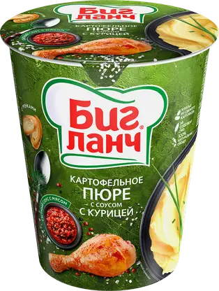 Пюре Биг ланч картофельное с курицей 50г