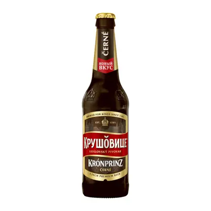 Изображение товара Тёмный пивной напиток Krusovice Cerne 4.1% 450мл