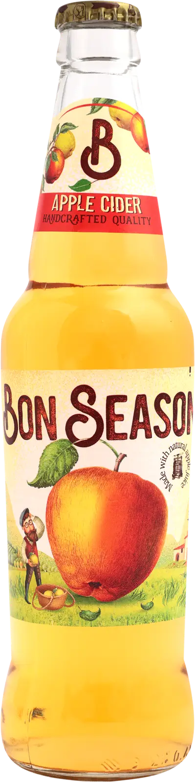 Изображение товара Сладкий яблочный сидр Bon Season 400мл натуральный напиток