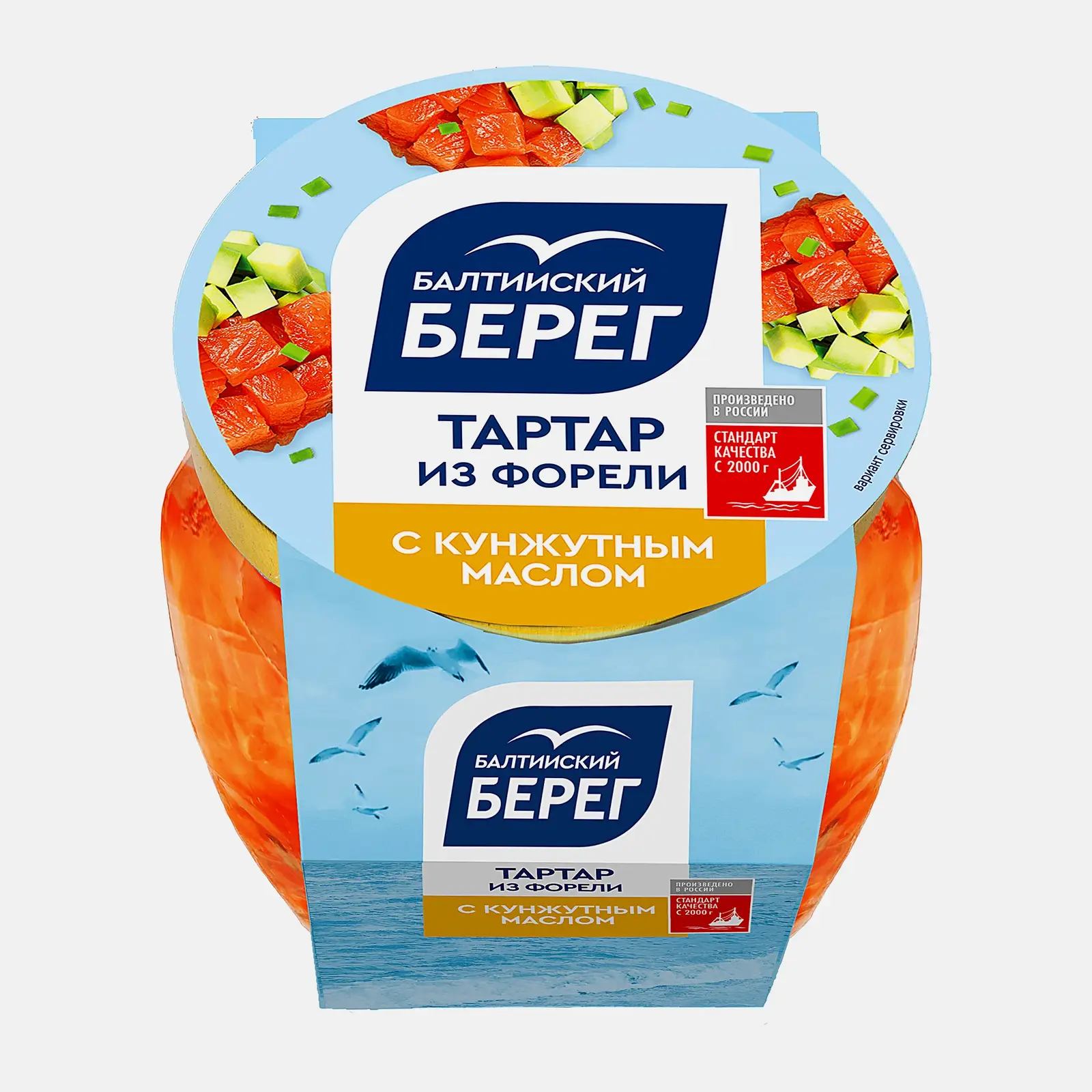 Тартар из форели с кунжутным маслом Балтийский Берег 150г Тартар из форели с кунжутным маслом Балтийский Берег 150г