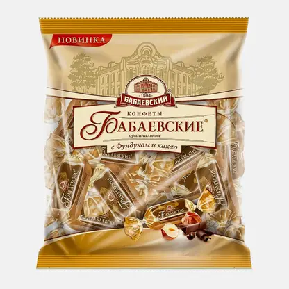 Конфеты Бабаевский с фундуком и какао 200г