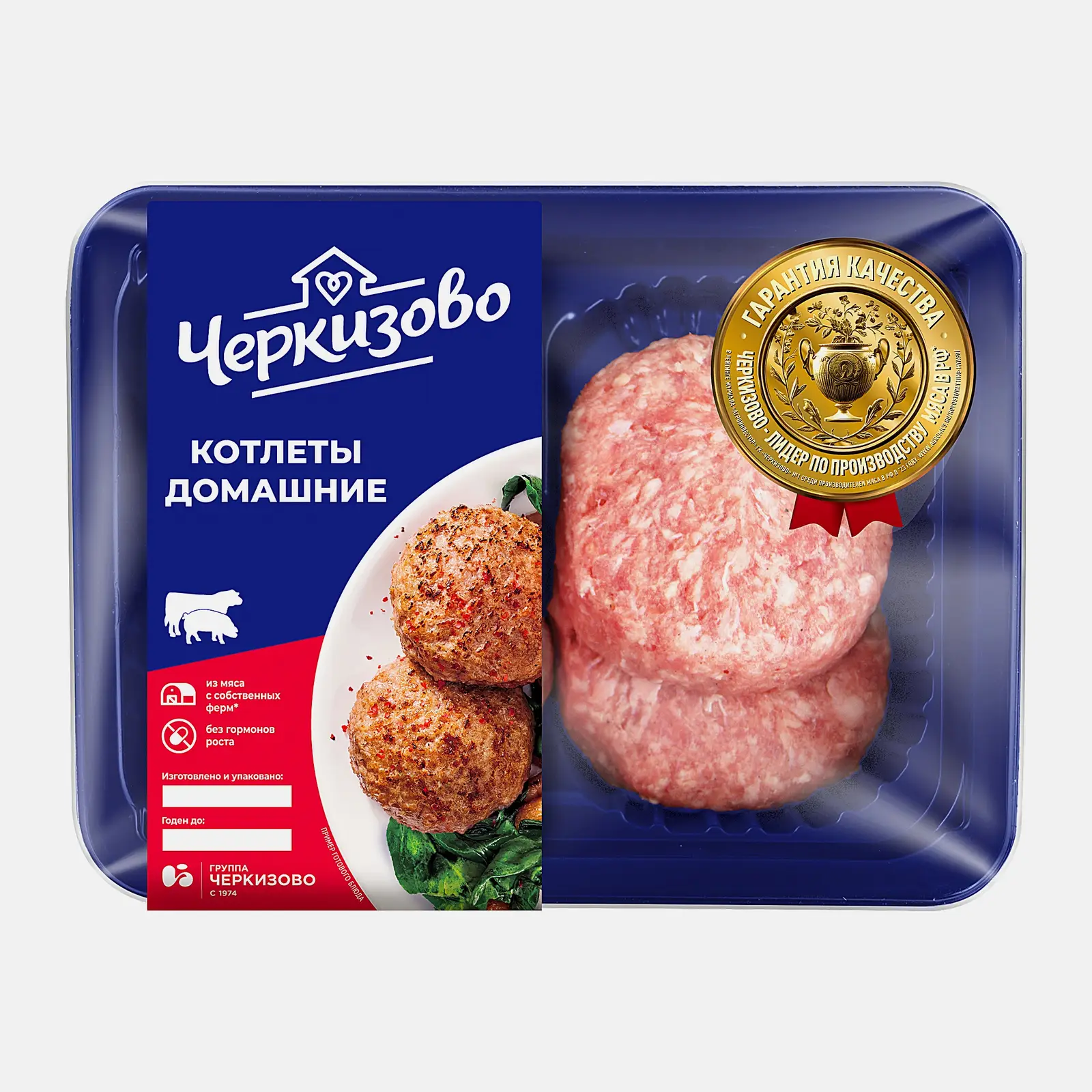 Изображение товара Котлеты Черкизово Домашние 400г - Свино-говяжьи котлеты