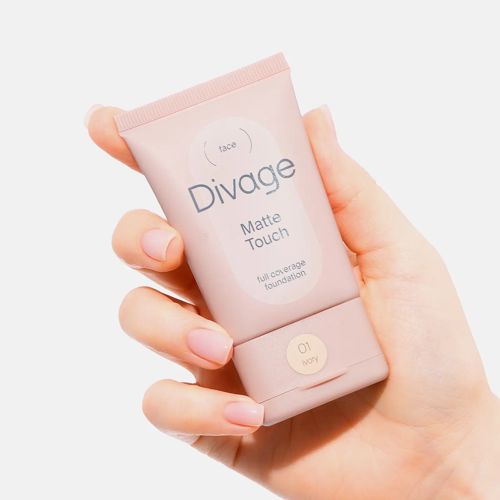 Тональный крем для лица тон 01 Слоновая кость Divage Matte Touch Foundation - фото 3