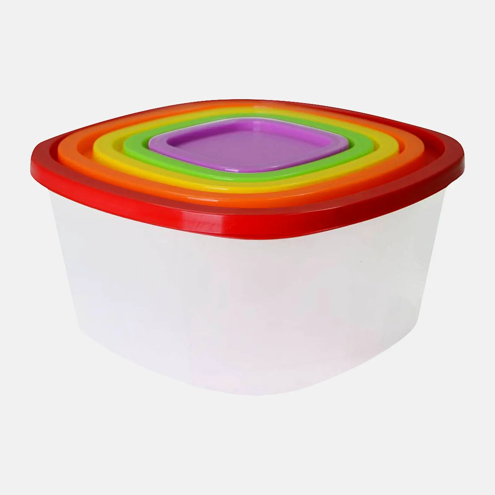 Изображение товара Набор пищевых контейнеров Спецторг 0.2+0.5+0.9+1.5+2.6л 5 шт