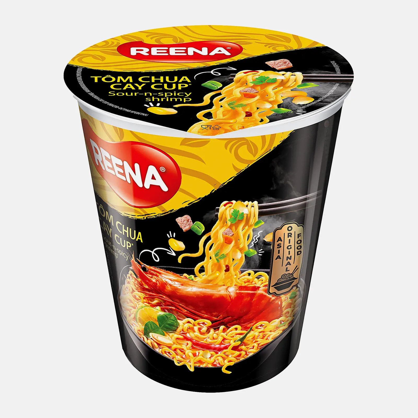 Изображение товара Вермишель Reena К кисло-острая креветка 65 г