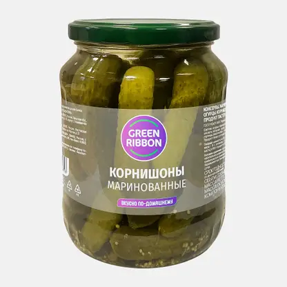 Корнишоны Green Ribbon маринованные 680г