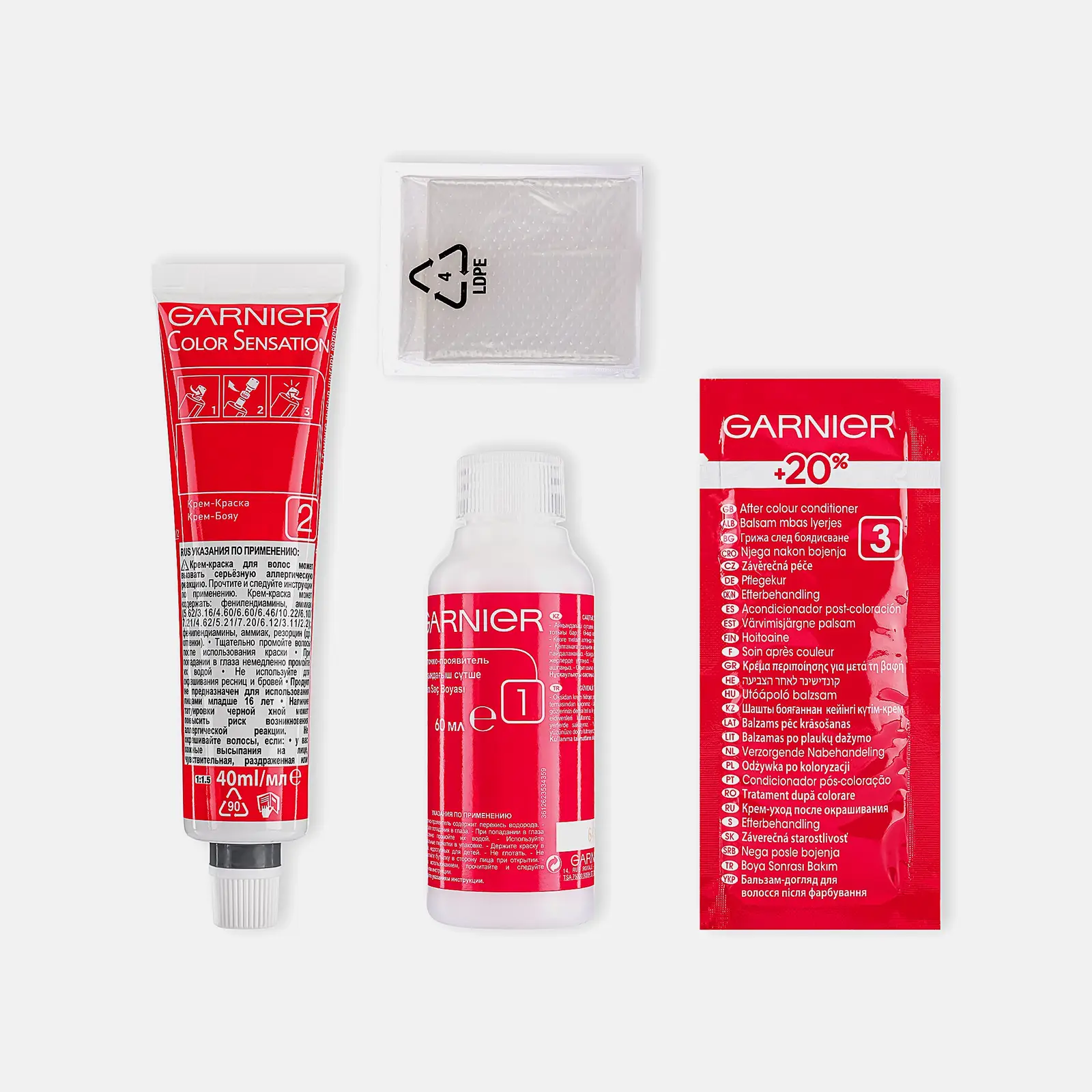 Стойкая крем-краска для волос Garnier Color Sensation Роскошь цвета оттенок 5.62 Царский гранат 110мл