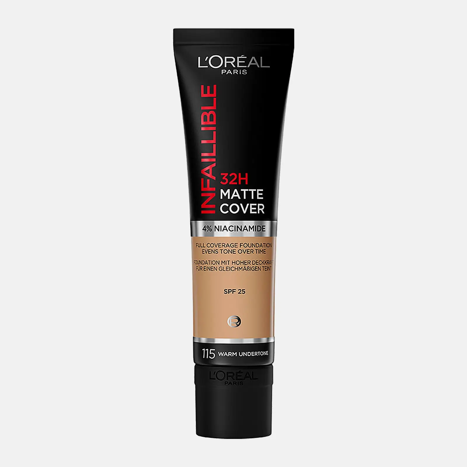 Тональный крем L’Oréal Paris Infaillible ультраматирующий стойкий 32ч Матовое покрытие тон 115