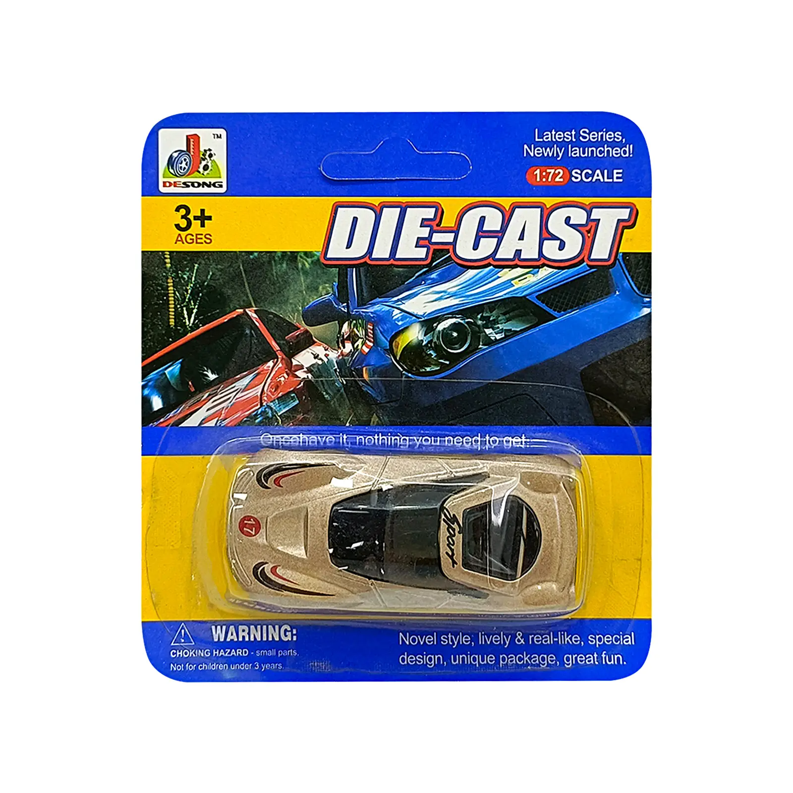 Машинка в масштабе 1:72 металл DS859 в ассортименте