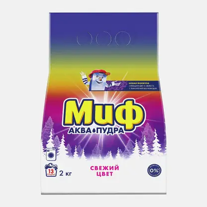 Стиральный порошок Миф 3в1 Свежий цвет Автомат 2кг