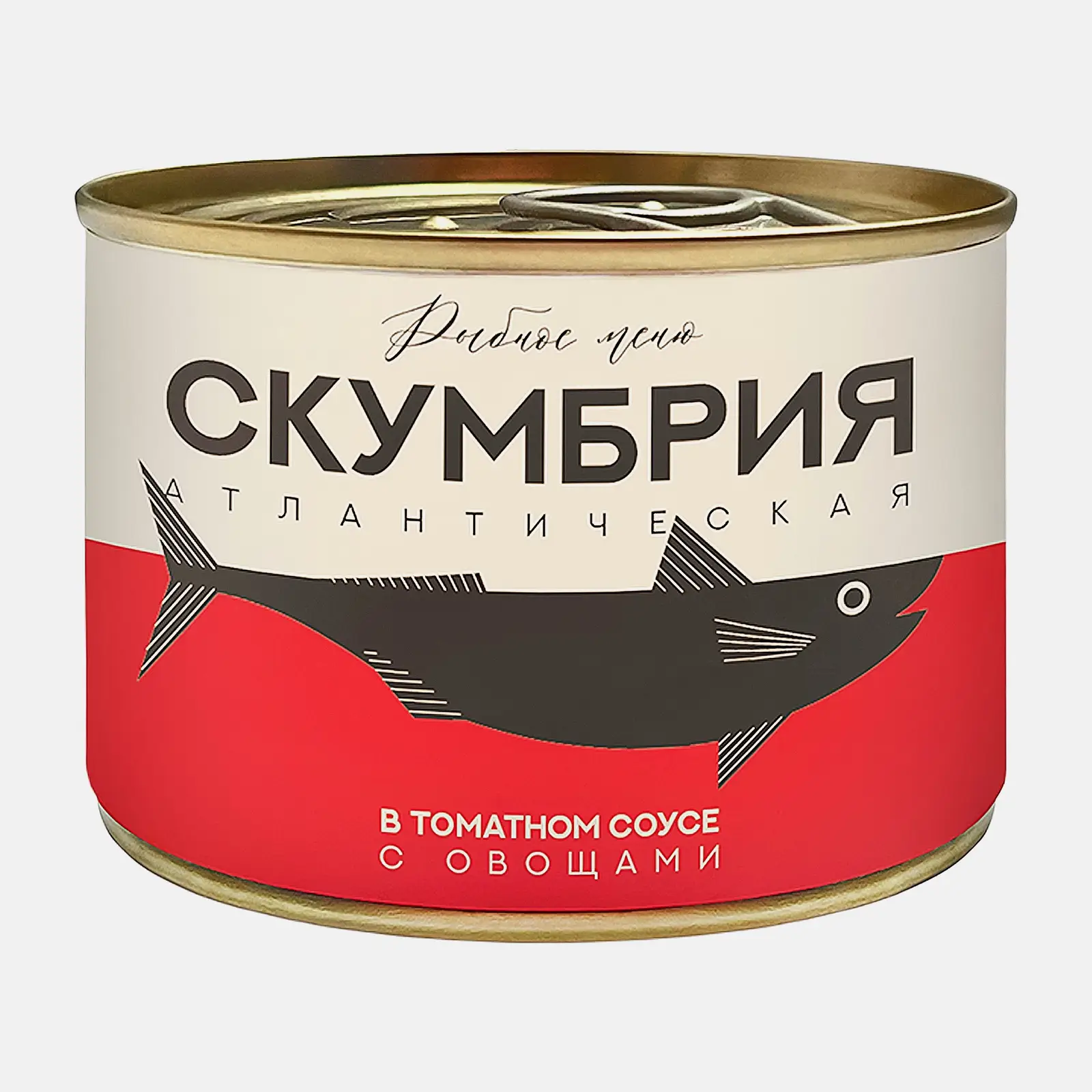 Скумбрия Рыбное меню с овощным гарниром в томатном соусе 250г