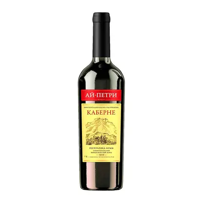 Вино Ай-петри Каберне красное полусладкое 11% 750мл