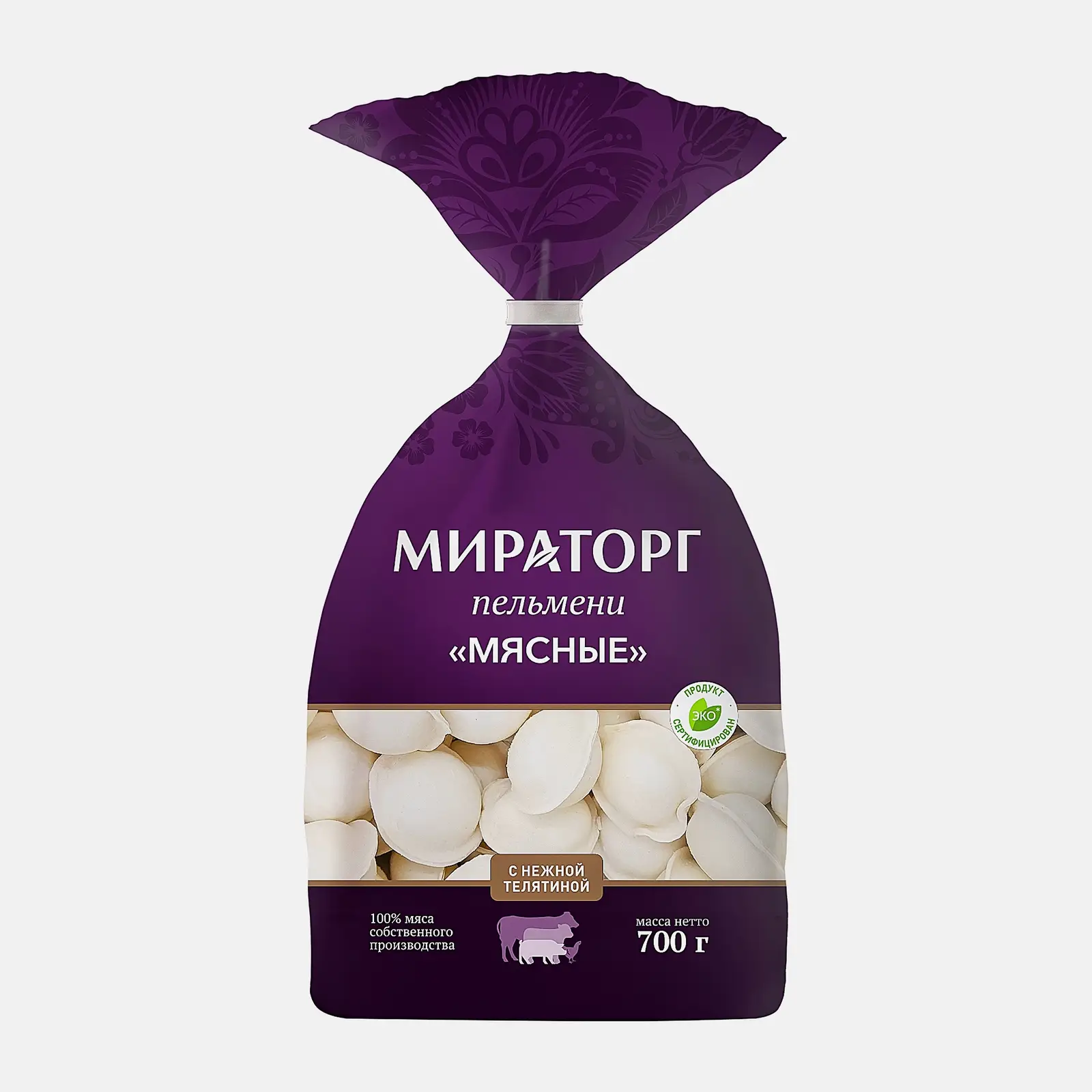 Пельмени Мираторг Мясные с нежной телятиной 700г