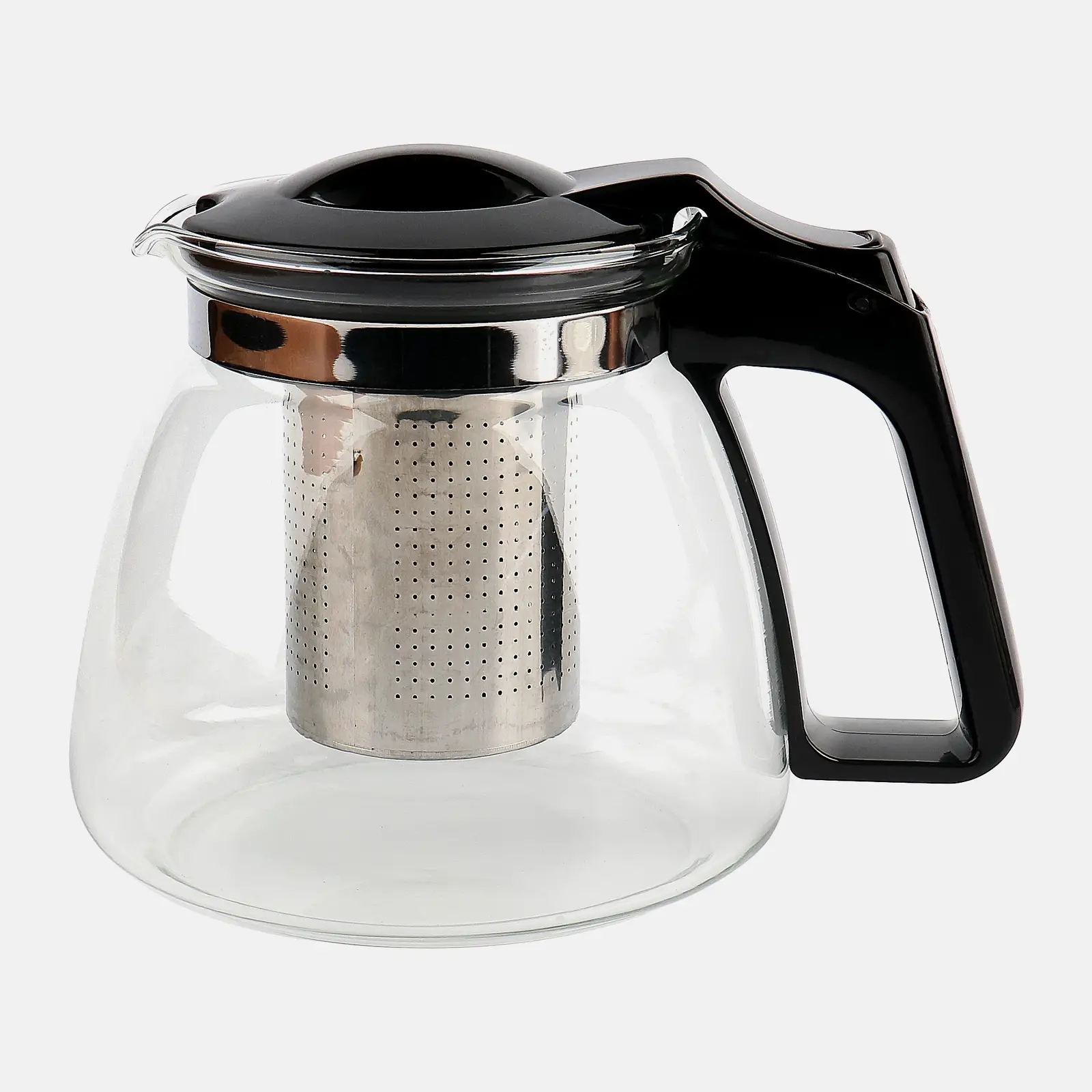 Изображение товара Заварочный чайник Wellfort Basic из жаропрочного стекла 900 мл с пластиковой ручкой