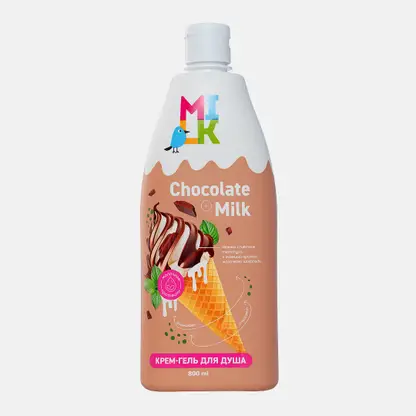 Гель-крем для душа Milk Молоко-шоколад 800мл