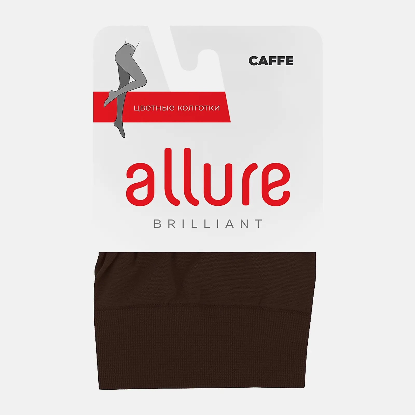 Коричневые колготки женские 50 den размер 3 Caffe Allure Brilliant Coloris