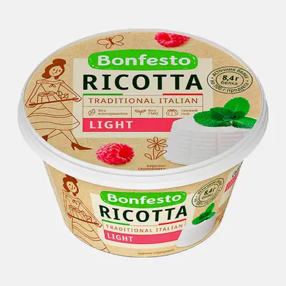 Сыр Bonfesto Ricotta Light 40% 250г
