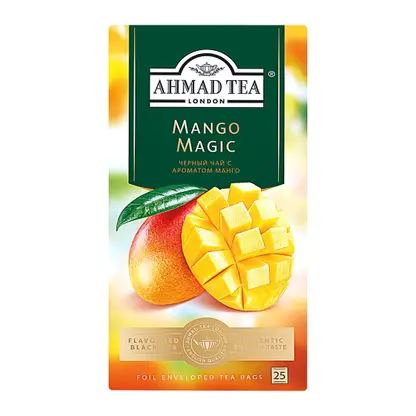 Изображение товара Чай чёрный Ahmad Tea Mango Magic с ароматом манго 25пак