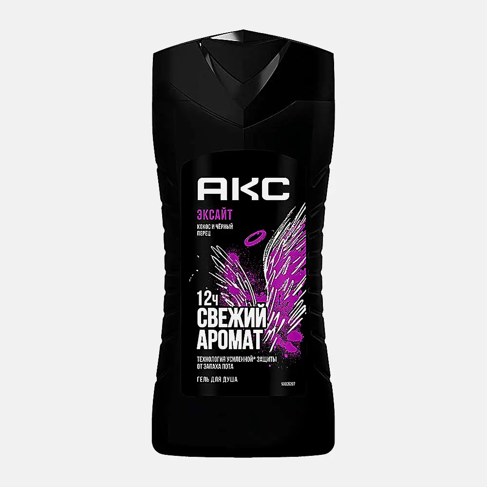Изображение товара Гель для душа Акс Эксайт 250мл мужской с ароматом орехов и пряностей