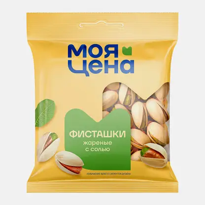 Фисташки Моя цена жареные соленые 100г
