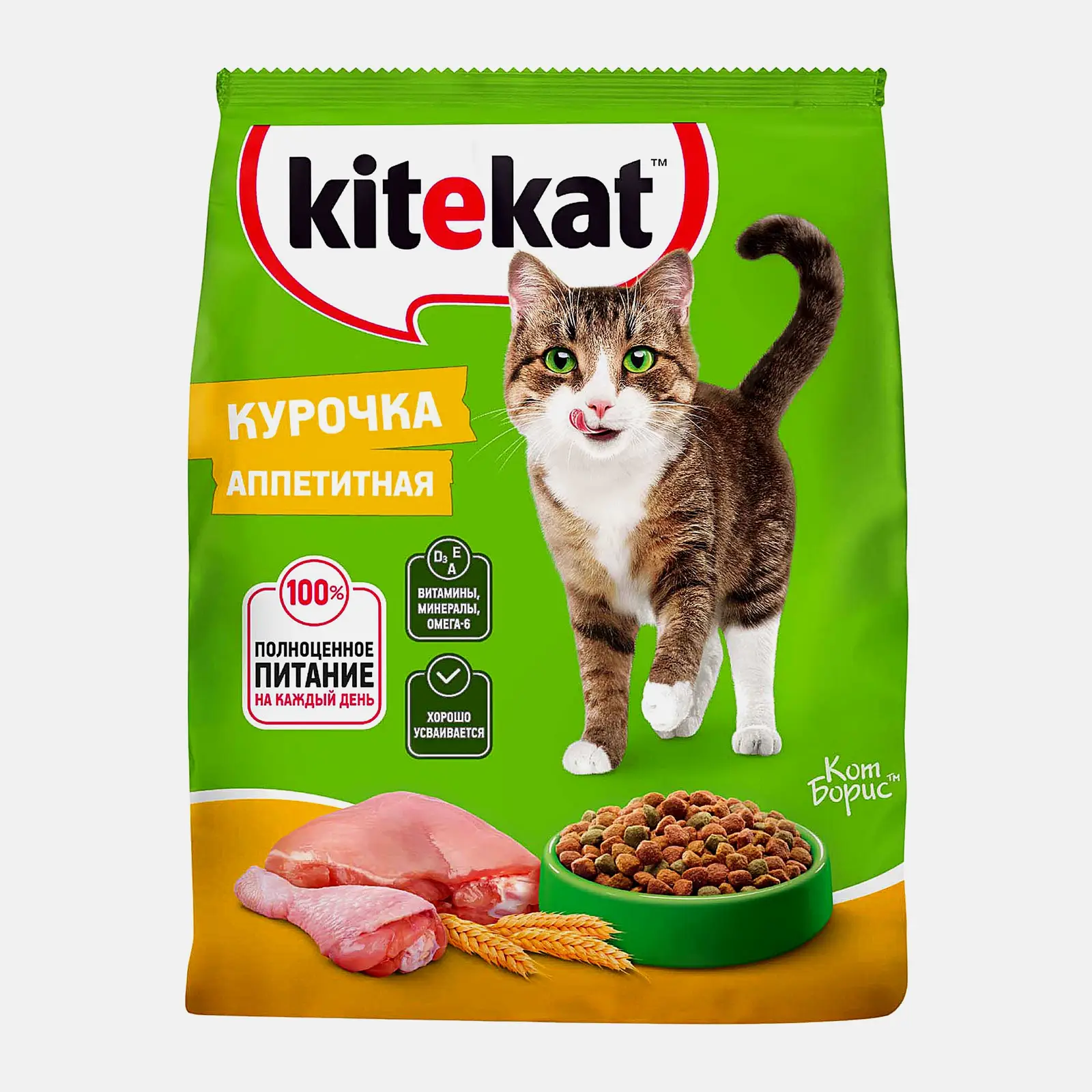 Сухой корм для кошек Курочка аппетитная Kitekat 350г - фото 2 Сухой корм для кошек Курочка аппетитная Kitekat 350г - фото 2