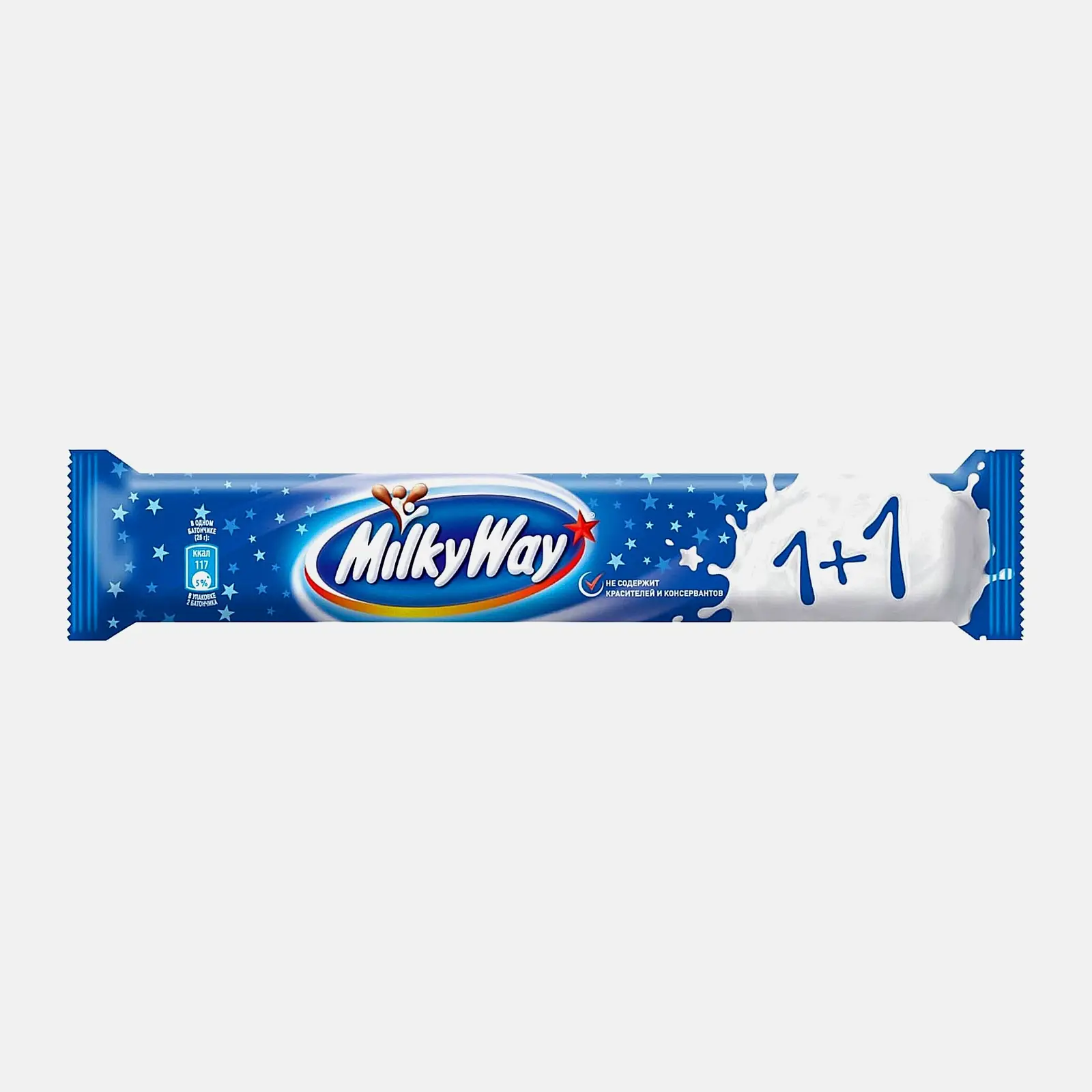 Изображение товара Шоколадный батончик Milky Way 1+1 52г в молочном шоколаде