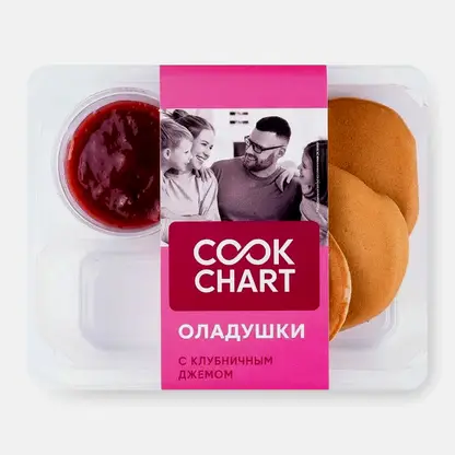 Оладушки с клубничным джемом 135г