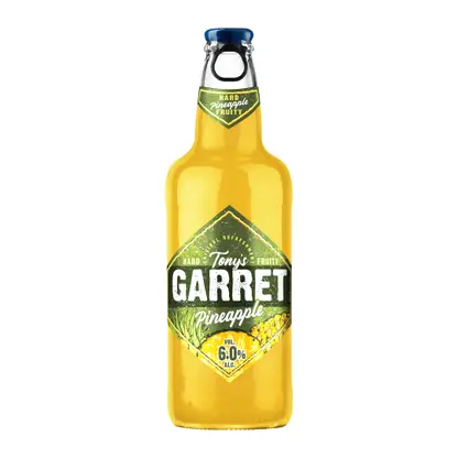 Изображение товара Пивной напиток Tonys Garret Hard Pineapple 6% 400мл пастеризованный напиток